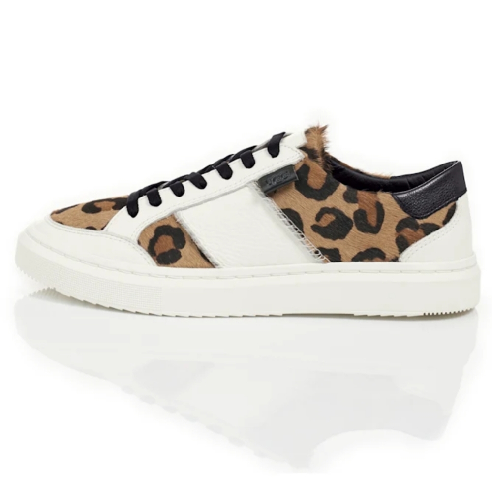 NWOB. Ugg Alameda Spooty Lace Up Leopord Sneaker 8.5 - Picture 1 of 7
